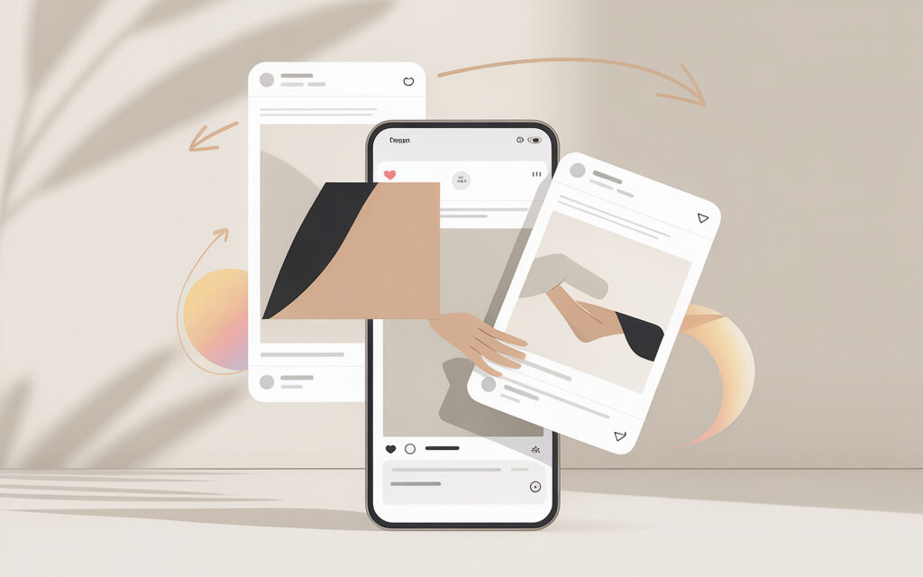 Как добавить чужой пост в свою ленту Instagram