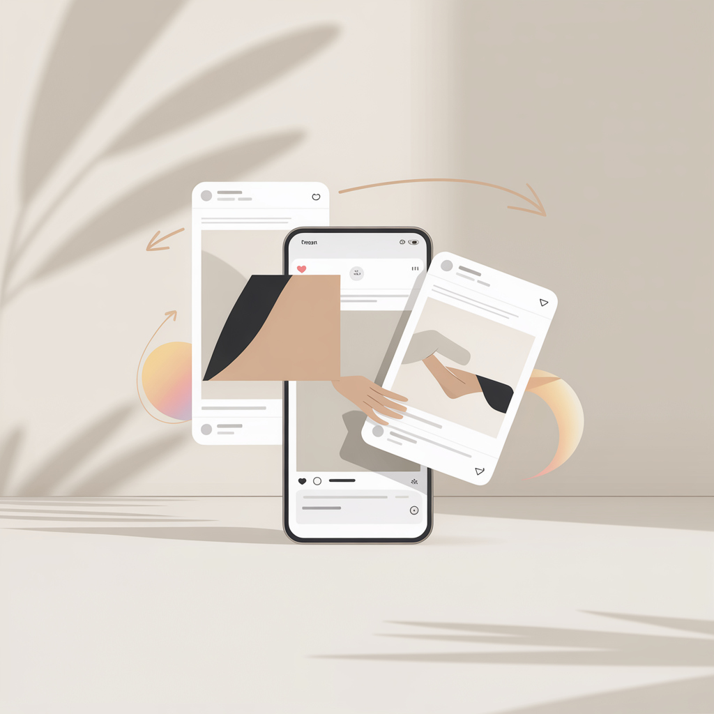 Как добавить чужой пост в свою ленту Instagram