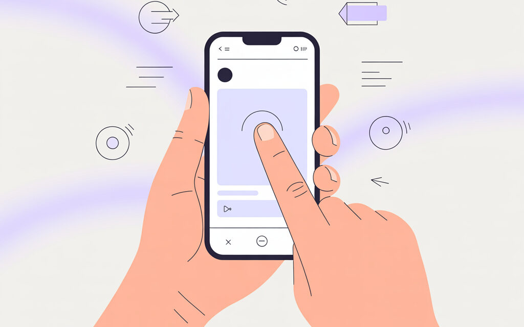 Як використовувати жести та тапи у зйомках для TikTok