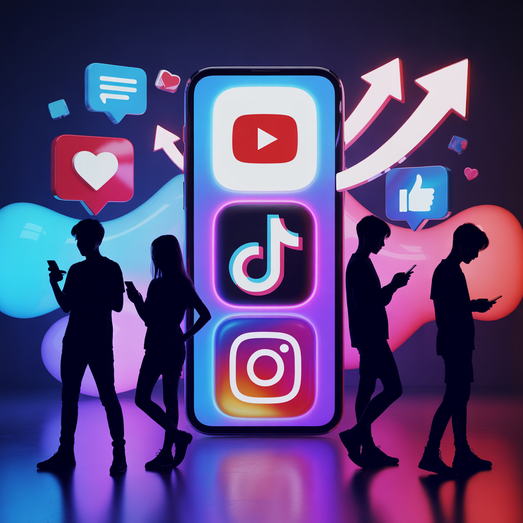 YouTube, TikTok и Instagram остаются самыми популярными приложениями для подростков.