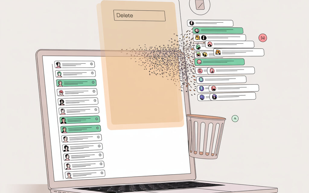 How to delete all chats in ChatGPT